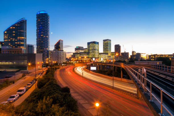 istock London's Canary Wharf financial district at dusk 916668302
