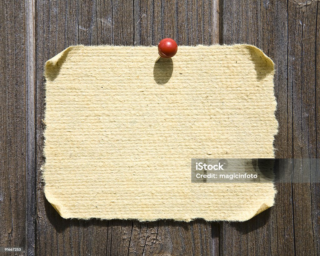 Grunge carta su sfondo in legno - Foto stock royalty-free di Affari