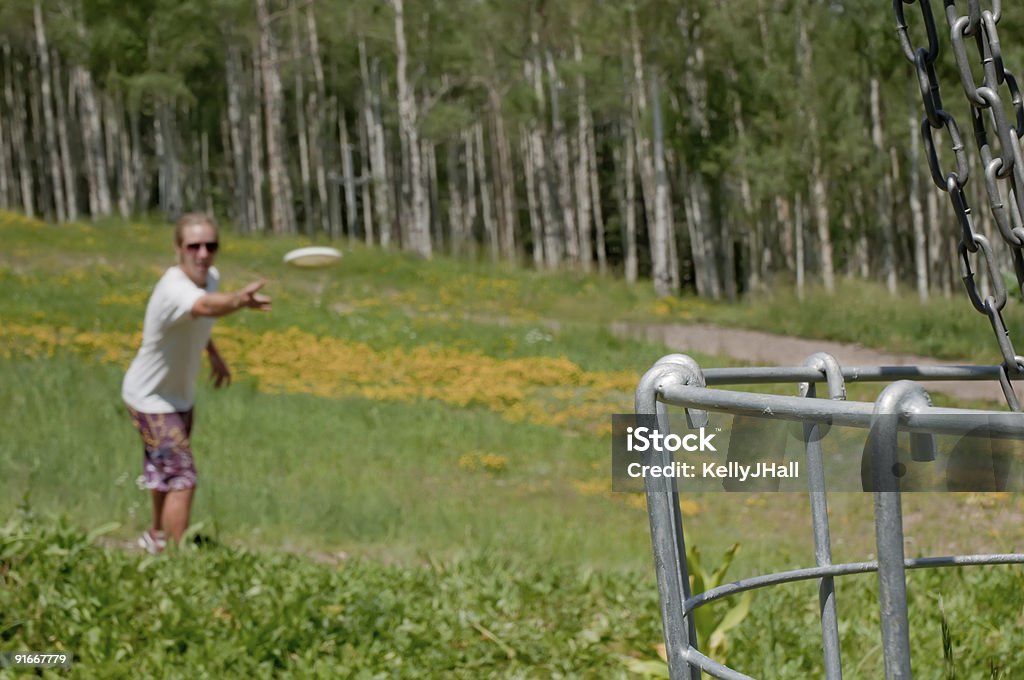 Disc-golf putting - Photo de Snowmass libre de droits