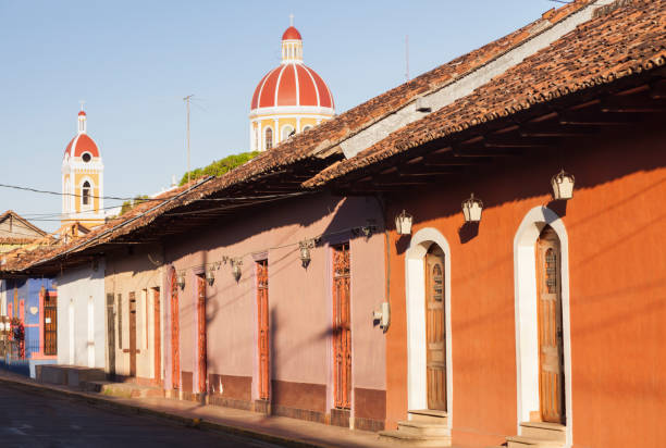 istock Granada Cathedral and colorful city panorama 916679104