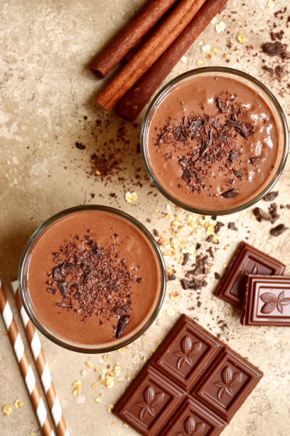istock Chocolate banana smoothie with cinnamon 916679912
