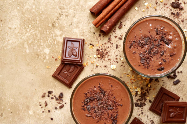 istock Chocolate banana smoothie with cinnamon 916679914