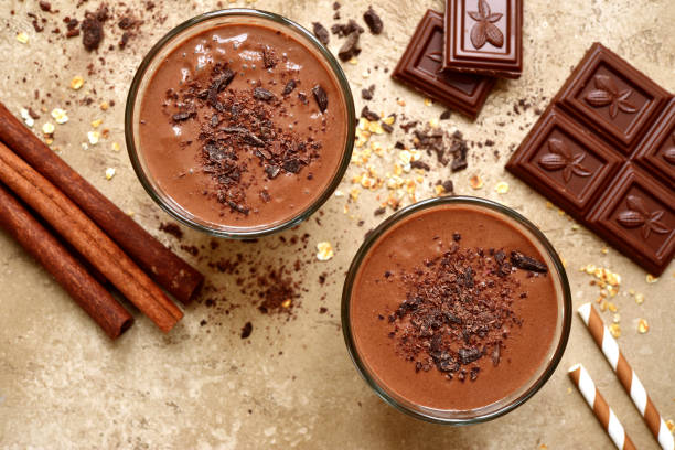 istock Chocolate banana smoothie with cinnamon 916679924