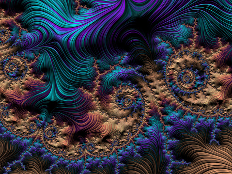 Background created by fractal geometry.