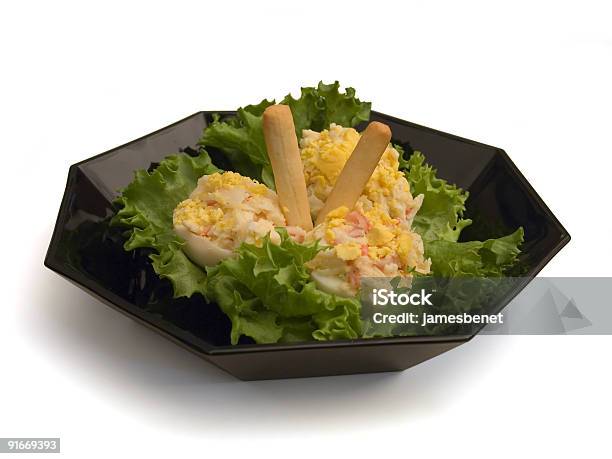 Crab And Egg Appetizer Stock Photo - Download Image Now - Alaskan King Crab, Appetizer, Boiled