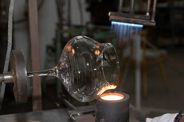 istock Glass production in a factory 91669544