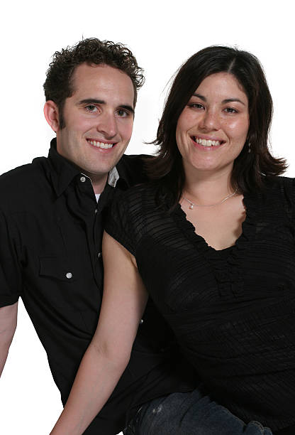 istock Caucasian couple seated 91669552