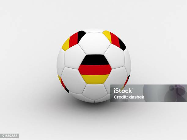 Pelota De Fútbol De Alemania Foto de stock y más banco de imágenes de Alemania - Alemania, Baldosa, Bandera