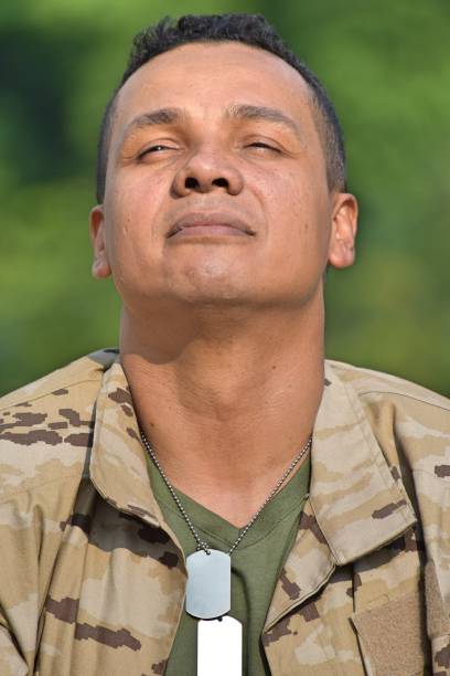 istock Wondering Minority Male Soldier 916701226
