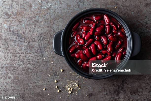 Red Kidney Beans Boiled Stock Photo - Download Image Now - Kidney Bean, Boiled, Can