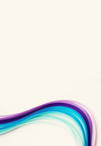 istock Abstract colorful paper stripes on white background; Abstract lines background 916709920
