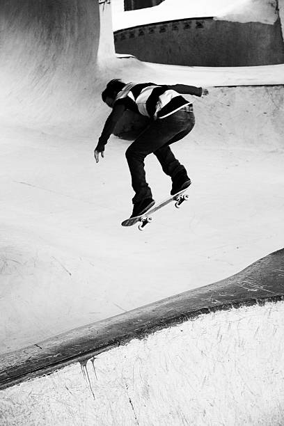 istock Skateboarder Catching Some Air over a Hip 91671358