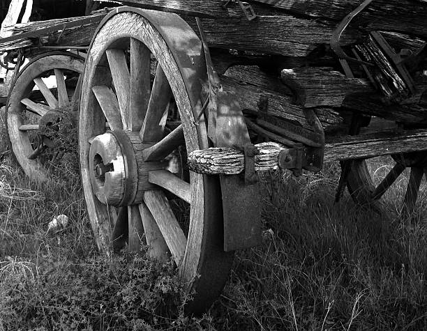 Vecchio rustico wagon - foto stock
