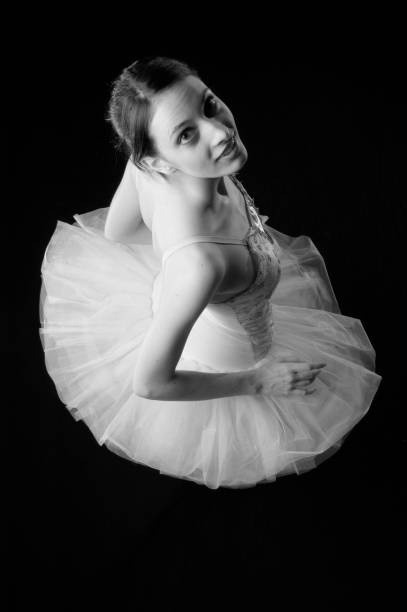 istock Ballerina looking over shoulder BW 91671978