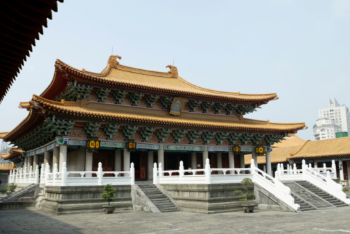 Chinese style pavilion in the park
