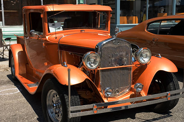 Targu-Jiu, Gorj, Romania – May 25, 2024: Vintage car Ford model A, at the exhibition
