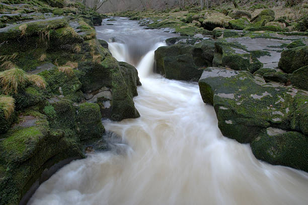 The Strid Waterfall stock photo