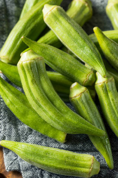 istock Raw Green Organic Okra Vegetables 916735764