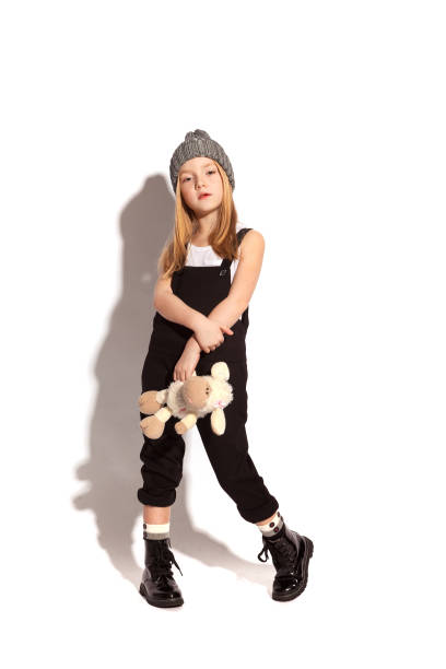 istock a little girl on a white background 916738550