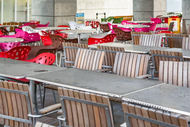 istock Lots of tables and chairs 916741220