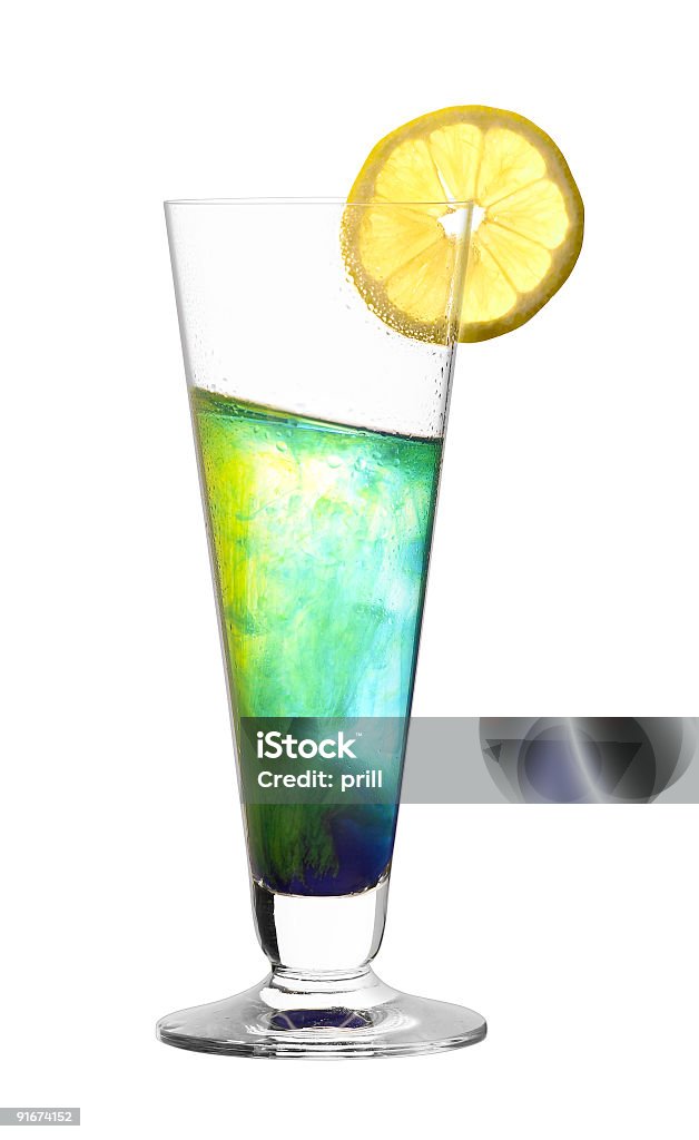 surreal azul e amarelo cocktail de Cor - Royalty-free Amarelo Foto de stock