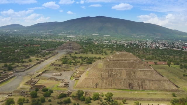 Aerial view of Teotihuacan Mexico