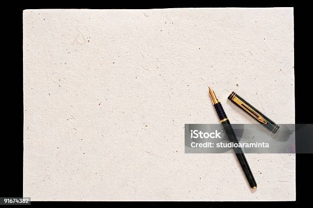 Bolígrafo Y Papel Viejo Foto de stock y más banco de imágenes de Anticuado - Anticuado, Antigualla, Antiguo