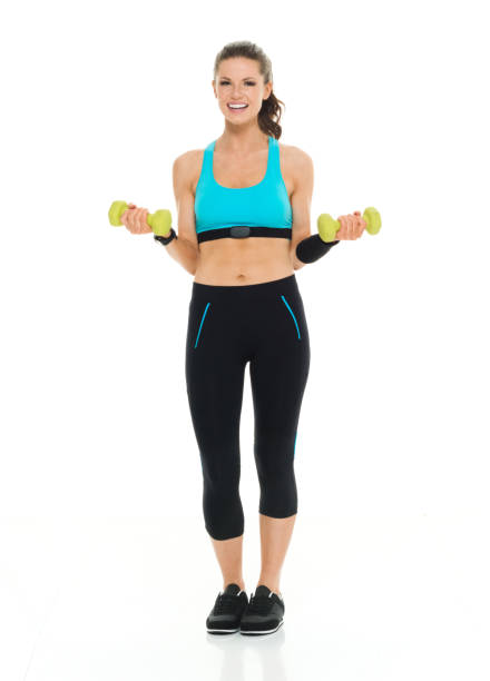 istock Woman in sportswear working out 916755156