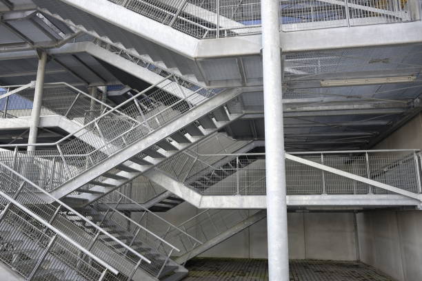 istock metal safety stairs 916758630
