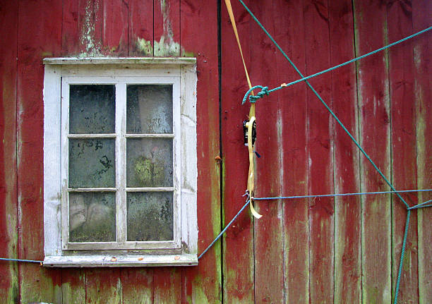 Tied up house stock photo