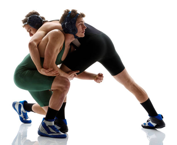 istock Two young male wrestling 916761450