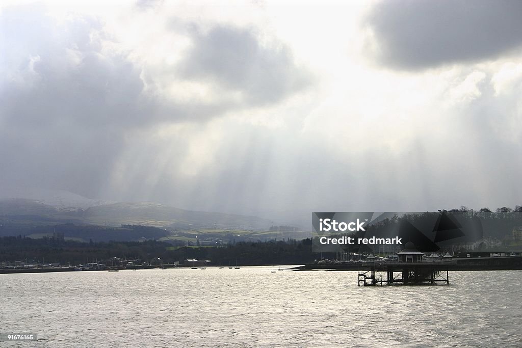 Clima cambiar el panorama alrededor de Snowdonia - Foto de stock de Gales libre de derechos