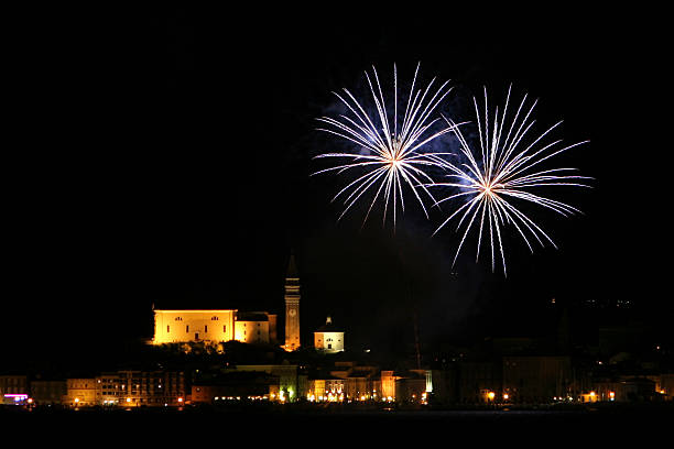 fuochi d’artificio - foto stock