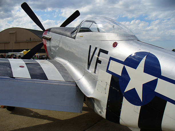 Silver Classic  p51 mustang stock pictures, royalty-free photos & images