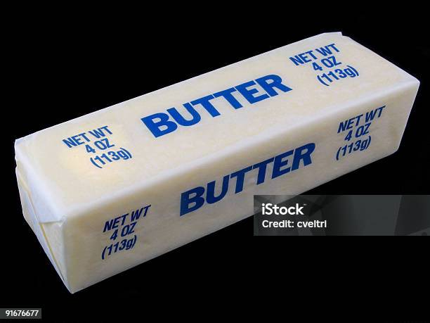 Stick Of Butter Stock Photo - Download Image Now - Butter, Stick - Plant Part, Remote Location