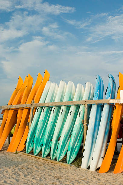 istock Pile of Kayaks 2 91676899