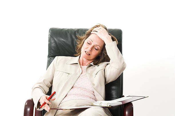 istock business woman stressed 91676945