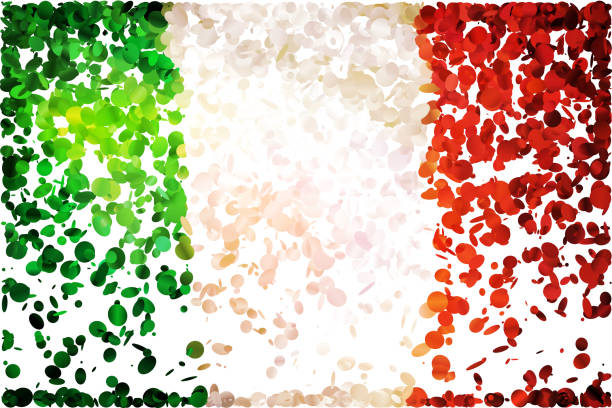 Flag Confetti: Flag of Italy. italy soccer stock illustrations