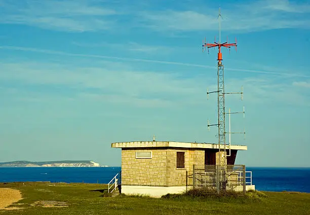 Coastguard lookout station at Henningsbury Head Dorset UK