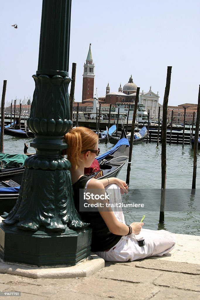 Cabelo Ruivo em Veneza, Itália - Foto de stock de Cabelo Ruivo royalty-free