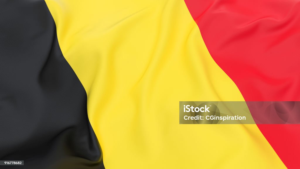 Flag of Belgium Top up view of a Belgian flag Belgian Flag Stock Photo
