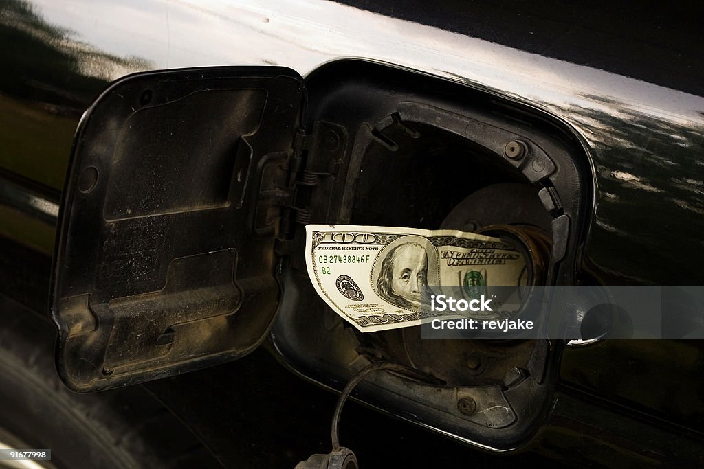 Custos de combustível, horizontal - Foto de stock de Abastecer royalty-free
