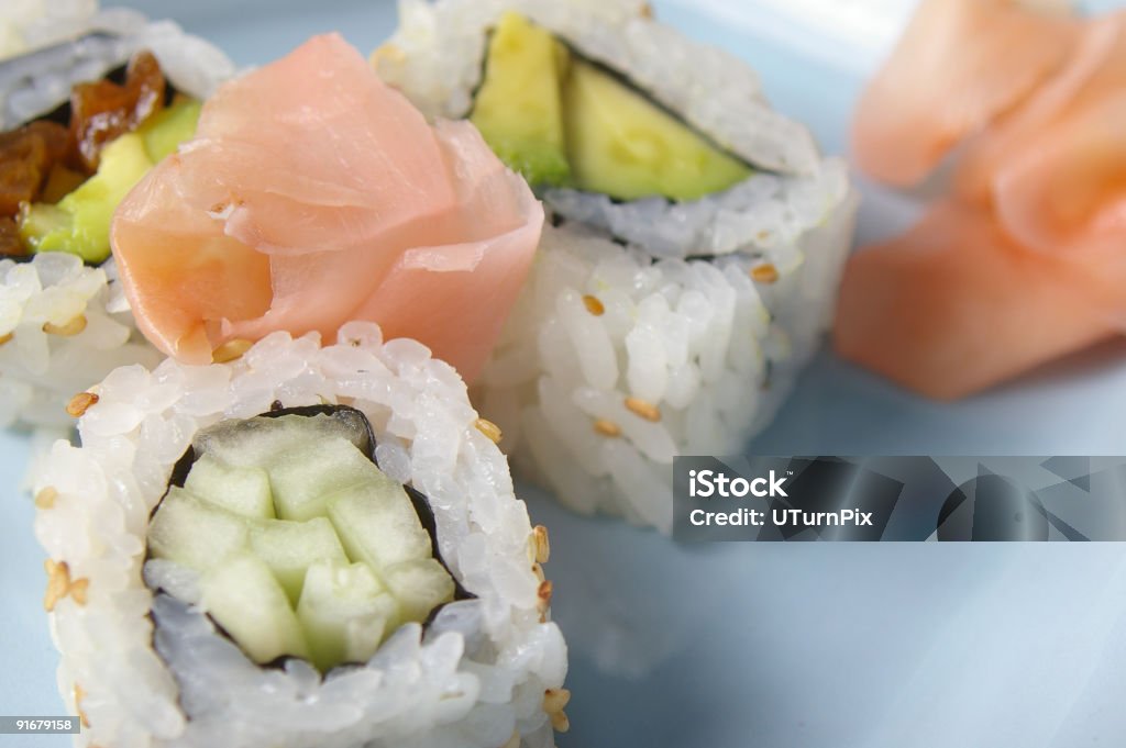 Vegetariano de Sushi - Foto de stock de Aguacate libre de derechos