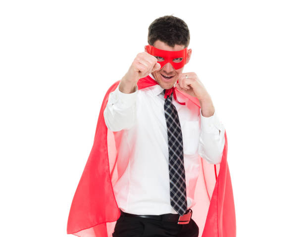 istock Businessman superhero 916793492
