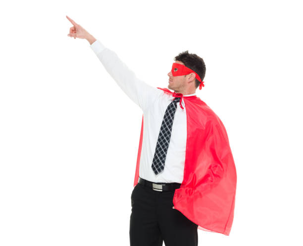 istock Businessman superhero 916793500