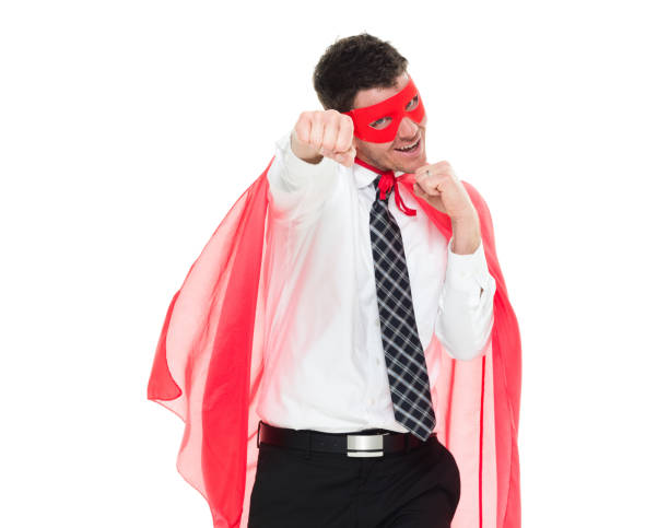 istock Businessman superhero 916793516