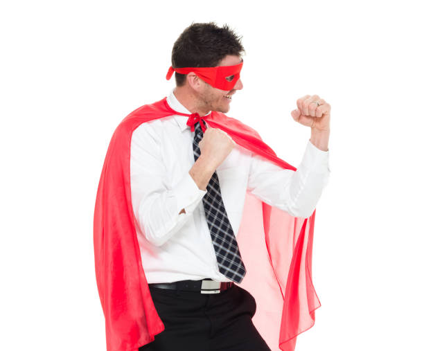 istock Businessman superhero 916793522