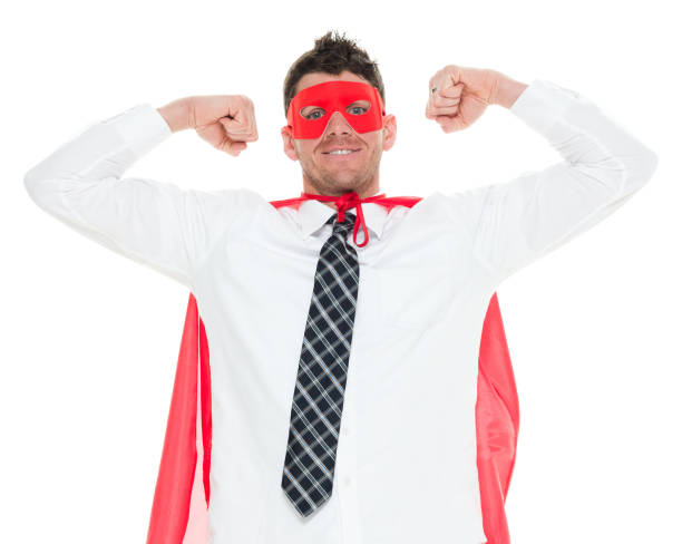 istock Businessman superhero 916793544