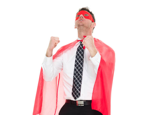 istock Businessman superhero 916793580