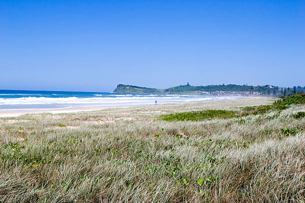 Lennox Head view stock photo